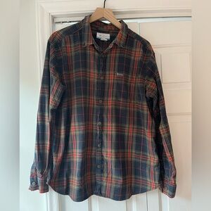 Columbia Men's Plaid Shirt - Black and Red